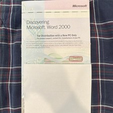 Microsoft Discovering Word 2000 Office Software Suite for New PC
