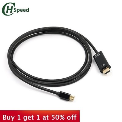 Graphic Card Mini DisplayPort to HDMI Small DP to HDMI Cable Mini DP MacBook