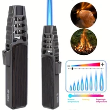 Windproof Jet Flame Butane Lighter – Stylish Lightsaber Design, Adjustable Flame