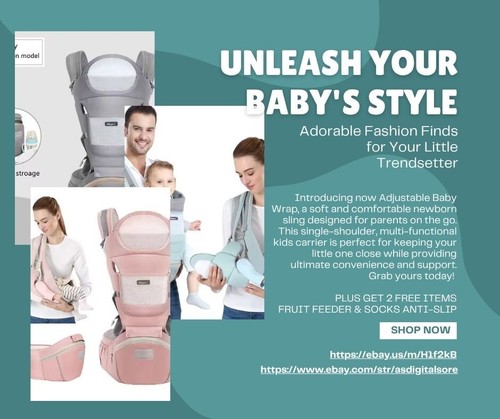 Baby Carrier Pink Include Free (Baby Fruit Feeder And Socks Anti-Slip Knee Pad) - Picture 2 of 16