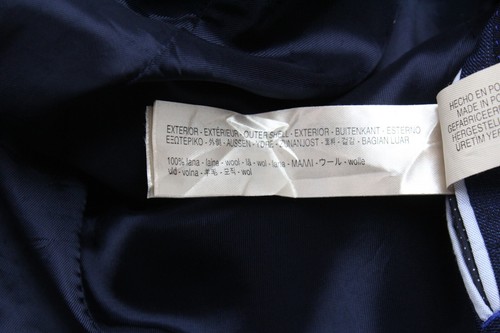 Massimo Dutti 2076 Blazer Homme À Un Bouton US 40 Doublé - Foto 12 di 15
