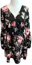 Maurices Dress Women's Size M Medium Floral Poly/Spandex Blend