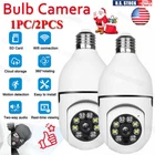 Light Bulb Security Camera WiFi Outdoor,1080P Smart 360 Degree Screw in Light US