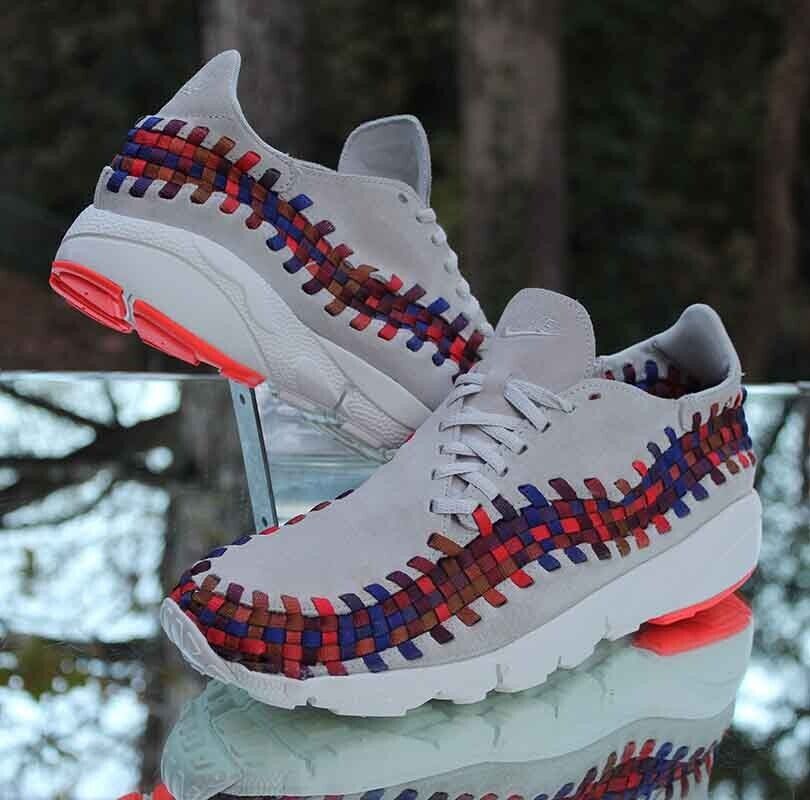 Nike Air Footscape Woven NM Men's Size 11 Light Bone Rainbow Nike Air Footscape Woven NM Men's Size 11 Light Bone Rainbow