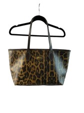 Roberto Cavalli Women’s Size Medium Animal Print Leopard Handbag Purse Tote