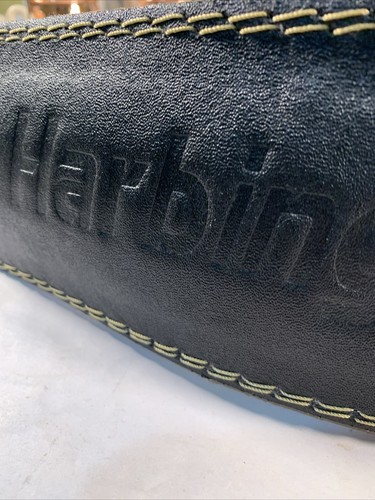 Harbinger 4” Padded Leather Contoured Gym Power Weight Lifting Belt NEW - Picture 4 of 7