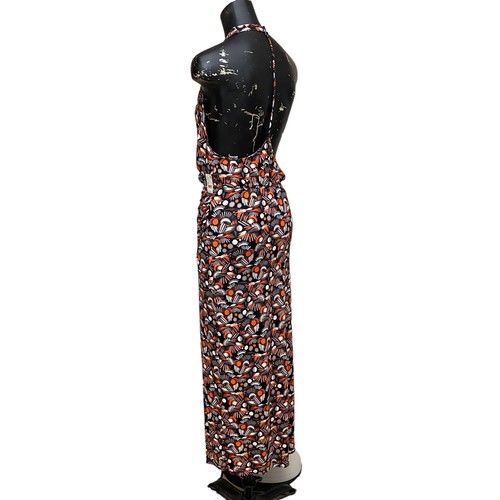 NEW Free People Daria Black Combo All Over Print Halter Maxi Dress Size XS - Picture 5 of 8