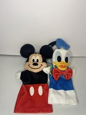Disney Hand Puppet Mickey Mouse And Donald Duck plush Melissa Doug