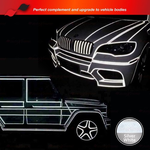3M REFLECTIVE Durable DIY Self-Adhesive Roll Stripe Vinyl Tape Sticker 3/8" - 2" - Picture 4 of 15