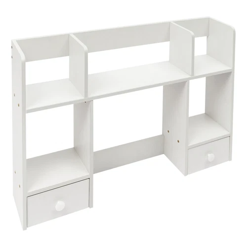Bookshelf Desktop Shelf Organizer, Office Dorm Desk Bookshelf Storage Display - Picture 5 of 11