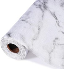 Drawer Liner 12 Inches X 20 Ft Shelf for Kitchen Cabinets Non-Adhesive Marble