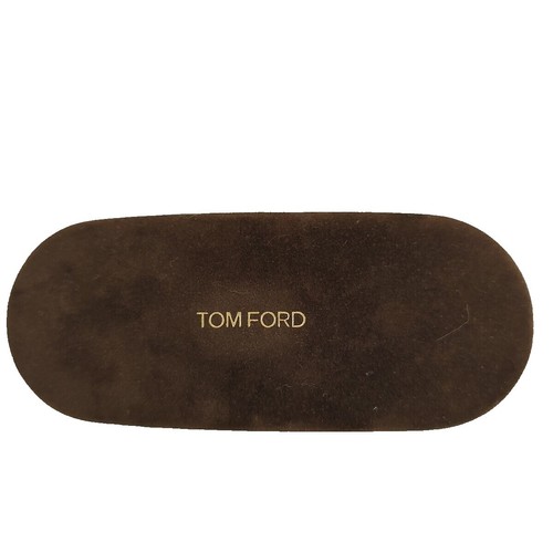 Tom Ford Brown Suede Sunglass Case with Gold Logo Tom Ford Brown Suede Eyewear Case with Gold Logo  main image 3