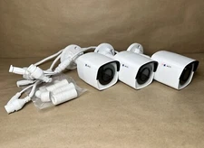 Lot of 3 ACTi A311 6MP Mini Bullet Fixed Lens Surveillance Cameras | Tested