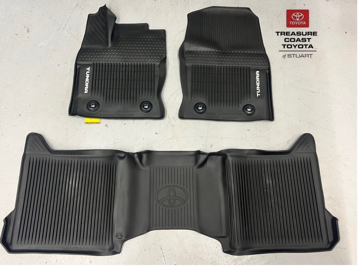 NEW OEM TOYOTA TUNDRA 2022 CREWMAX ALL WEATHER FLOOR LINER 3PC SET