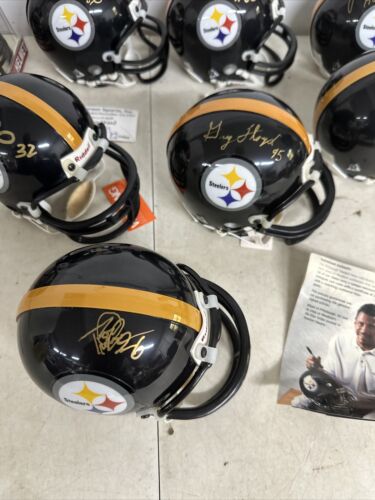 (11) Signed Mini Helmet Steelers Auto Swann, Lloyd, Bettis, Ham, Lambert, Stewar - Picture 3 of 6