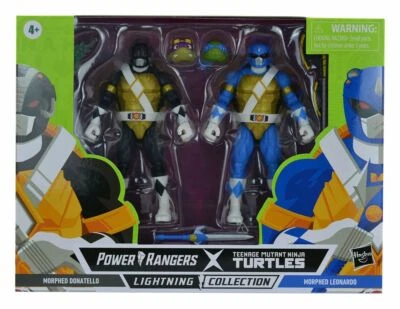 Morphed Donatello Leonardo Turtles Power Rangers x TMNT 2-Pack 15cm Figur Hasbro