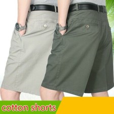 Uomo Estivo Cotone Pantaloncini Casual Gentle Spiaggia Pantaloni Slim Loose