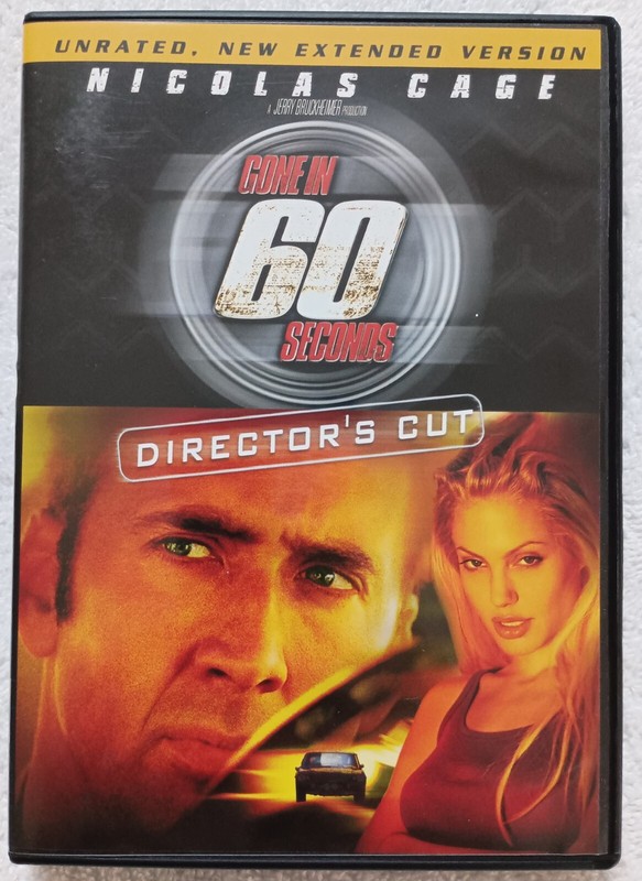 Gone In 60 Seconds (Director's Cut) "DVD" Unrated, New Extended Version 