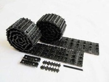 Pedrail cingoli in metallo nero per serbatoio Mato HengLong RC 1/16 King Tiger MT078T