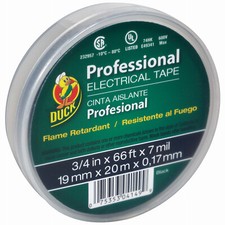 Electrical Tape Professional Grade 3/4" W X 66 ft. L Black Vinyl Black