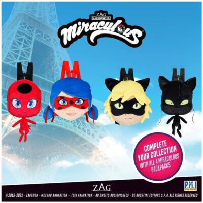 Miraculous Cat Nior Plush School Backpack 12 display picture 2