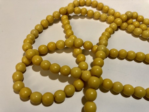 Kette/Necklace/Collier aus Catalin /Bakelit/Kunstharz Perlen Butterscotch - Bild 2 von 3