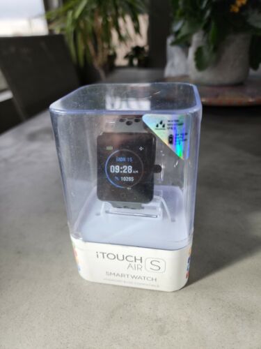 $95 iTouch Air 2s Smartwatch 41mm  Black  Case with Mesh Gray Strap - Picture 1 of 5