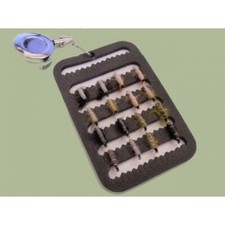 16 Czech Nymphs, & Semtex on a Fly Patch with Zinger, Trout Flies, Fishing Flies