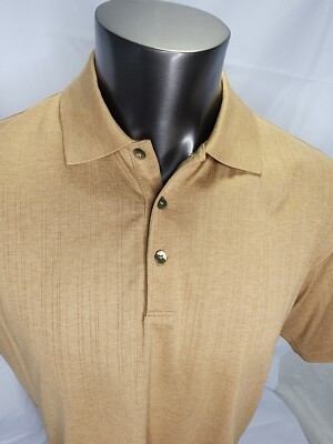 Vintage Nike Tiger Woods Golf Polo SZ L Collection Nike Men's Tan