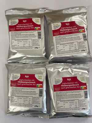 4 Pack je 230g Joghurtpulver Joghurt Himbeergeschmack griech. Art 18,42 /Kg