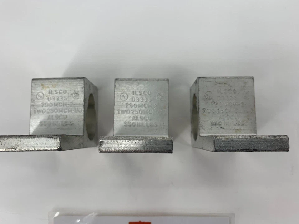 ILSCO D3335 Eaton D3335A22T 750MCM-2 TWO250MCM 1/0 AL-9CU 550IN. LBS Lugs 3/PKG - Image 3 of 4