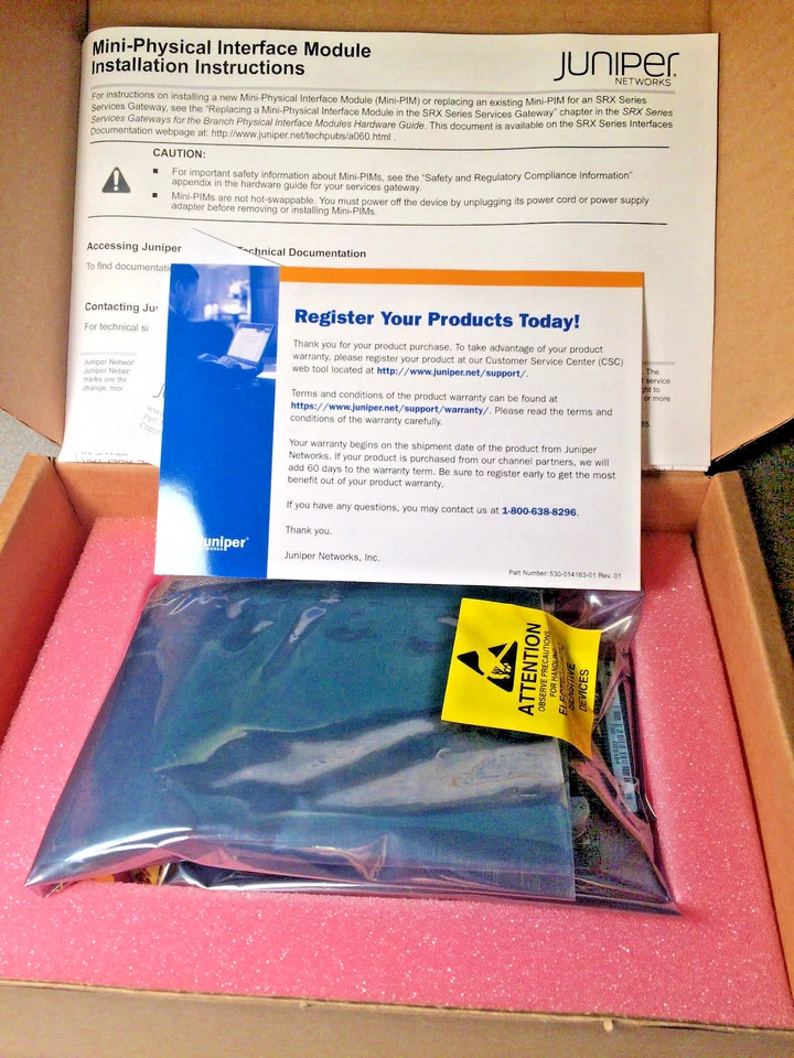 Juniper Networks SRX-MP-1VDSL2-A VDSL VDSL2 VDSL2-A MPIM for SRX New Sealed - Image 2 of 4