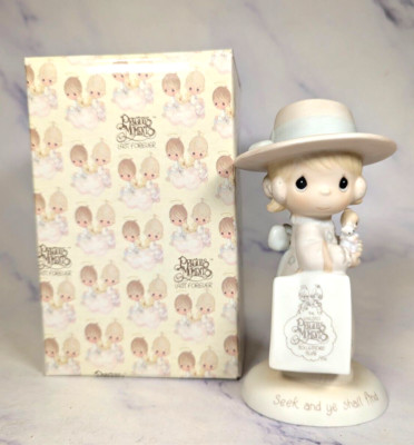 Precious Moments ''Seek And Ye Shall Find'' Figurine E-0105 With Box