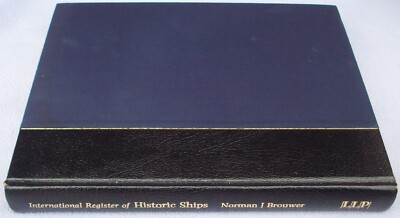 INTERNATIONAL REGISTER OF HISTORIC SHIPS Brouwer LLOYDS 1987 HB Leather Binding