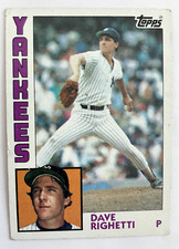 1984 Topps Baseball #635 Dave Righetti - New York Yankees - Ships Free