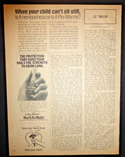 1974 VTG Print Ad Sally Hansen Hard as Nails