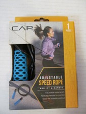 CAP Adjustable Speed Rope for Agility  Cardio, Blue HHR-002BL