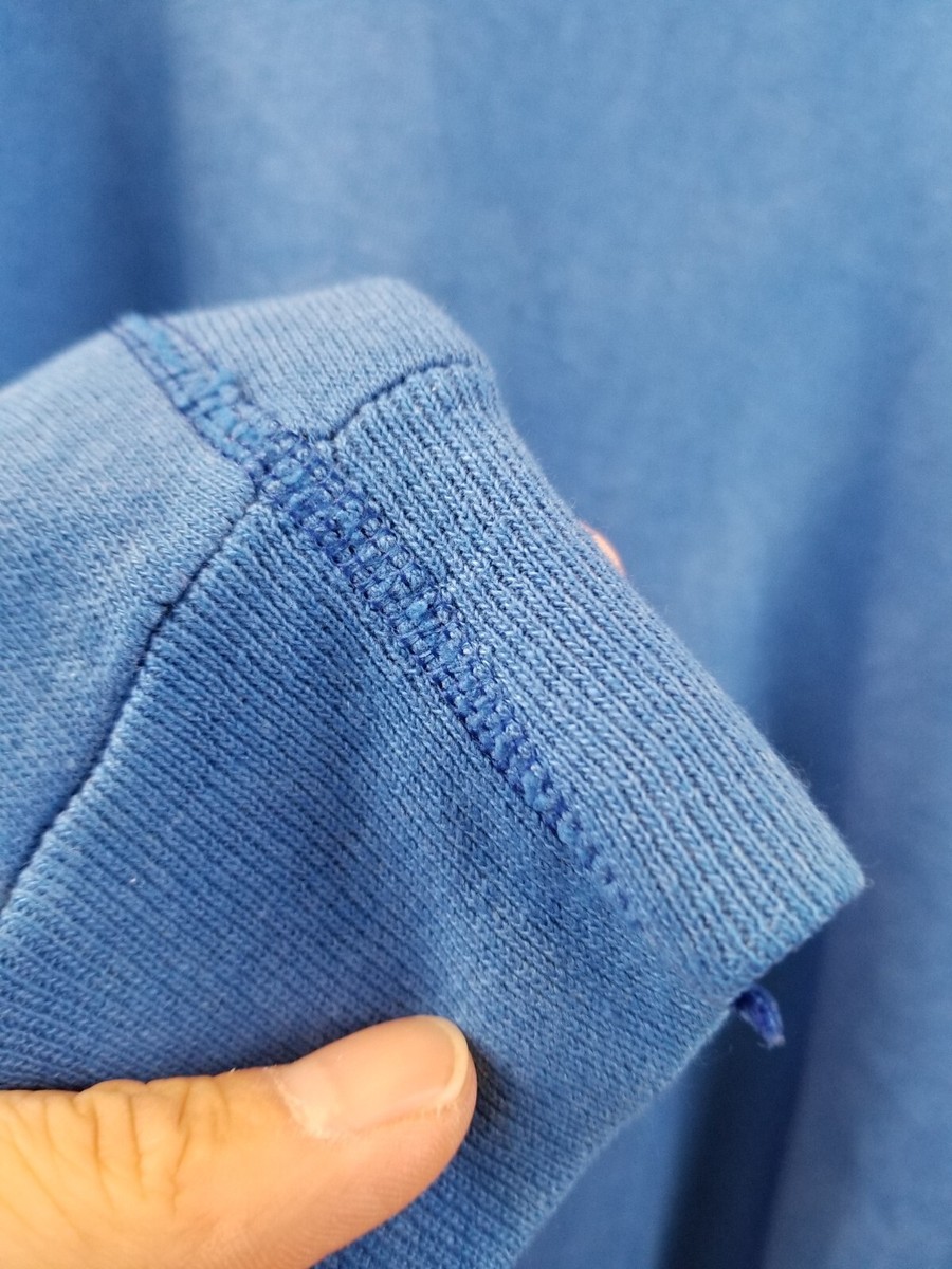 VINTAGE 80' UNKNOWN BLUE 50/50 HOODIE SWEATSHIRT SZ XLARGE
