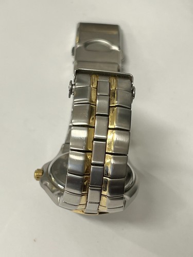 Citizen Eco-Drive Watch Men 35mm Silver/Gold Tone E111-K15699 Tested & Working - Picture 5 of 9