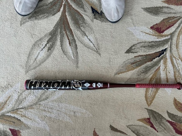 Batte De Softball Worth Bedlam Gamer 2025 - 27 Oz - Composite Carbone - Multicolore - Pour Seniors - Neuf