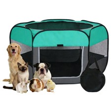 Dog Cat Playpen, Pet Playpen Indoor for Dog Crate Tent Cage Outdoor Foldable ...