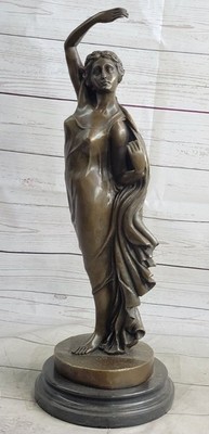 Sensual Beauty French Canova Bronze Statue Sculpture on Marble Base Artwork Deal