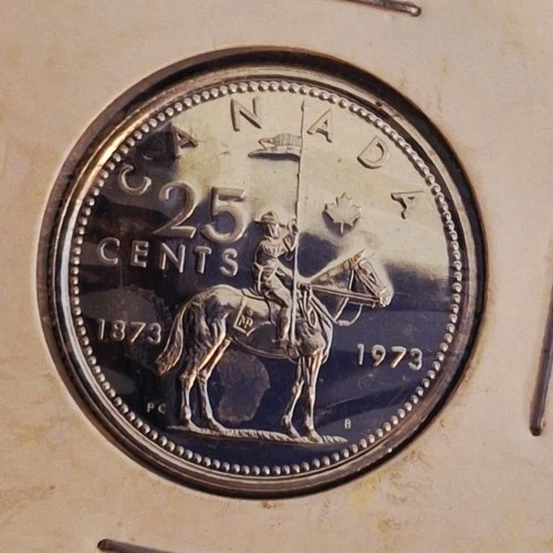 1973 Canadian RCMP Mountie Proof Coin, Uncirculated. Nice