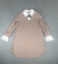 Tuckernuck Women's Sandwhisp Dakotah Dress Dickey Peter Pan Collar Shift Size S