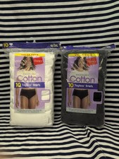 Hanes Women's Tagless Cotton Briefs 2-Packs Of 10 Size 10/3XL