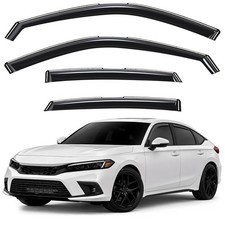 Sun Rain Visors Wind Rain Guards for 2022-2026 Honda Civic Hatchback
