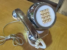 Vintage Stromberg Carlson 1970’s modern chrome push button phone