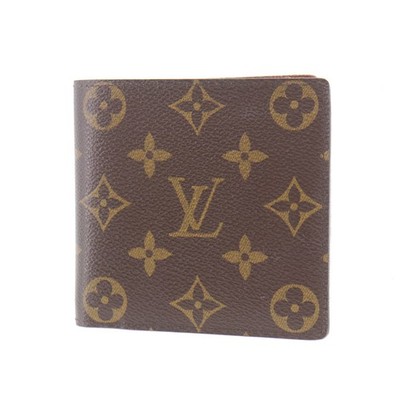 Louis Vuitton LV Bifold Wallet Used Monogram Brown M61665 Authentic #ED367 S