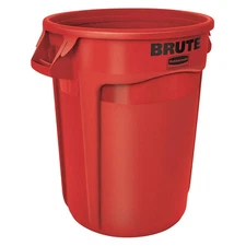 RUBBERMAID COMMERCIAL PRODUCTS FG263200RED Utility Container,32 gal.,Red 35ZU68