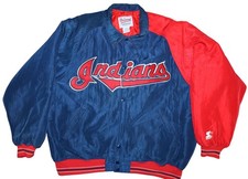 Vintage 90s Cleveland Indians Starter Diamond Collection Jacket Mens XL USA